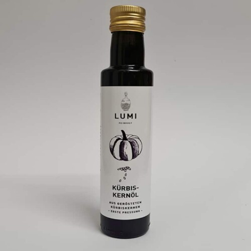 Geröstetes Kürbiskernöl aus der LUMI Küche - Online Shop Hotel Seezeitlodge Hotel & Spa